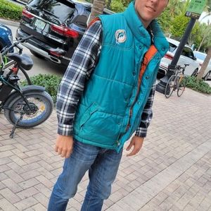 Vintage Miami Dolphins vest jacket